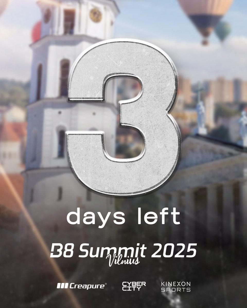B8summit's tweet image. โณ Just 3 days to go!
The countdown is real โ B8 Summit 2025 kicks off this Monday in Vilnius ๐๐ฅ
Get ready for two days of insight, inspiration, and incredible basketball minds all in one place. Letโs make history together.
#B8Summit2025 #3DaysToGo #BasketballLeadership