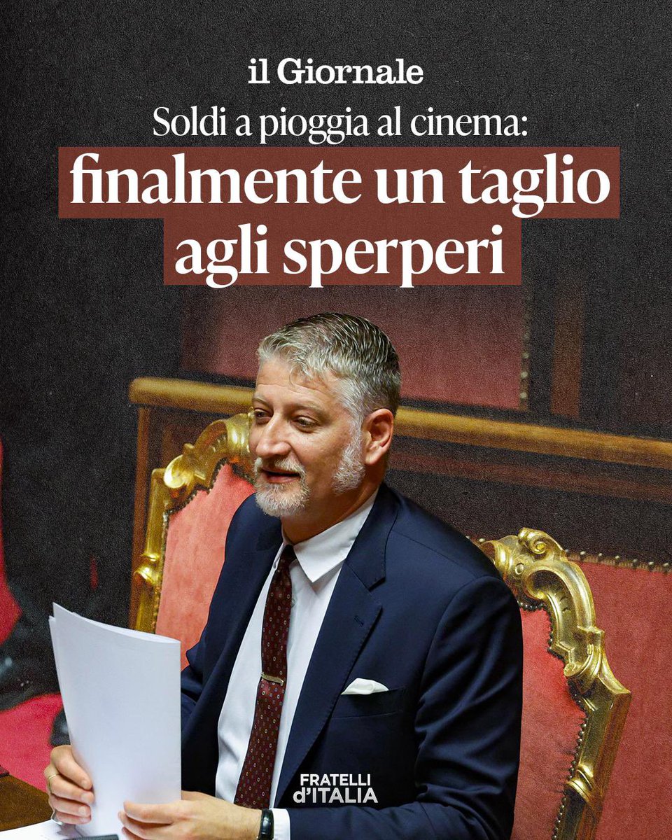 Il Governo Meloni ha messo fine a un sistema di incentivi marcio e opaco.

Riportiamo il merito e liberiamo il cinema dagli sprechi e dai privilegi del “circolino” della sinistra.