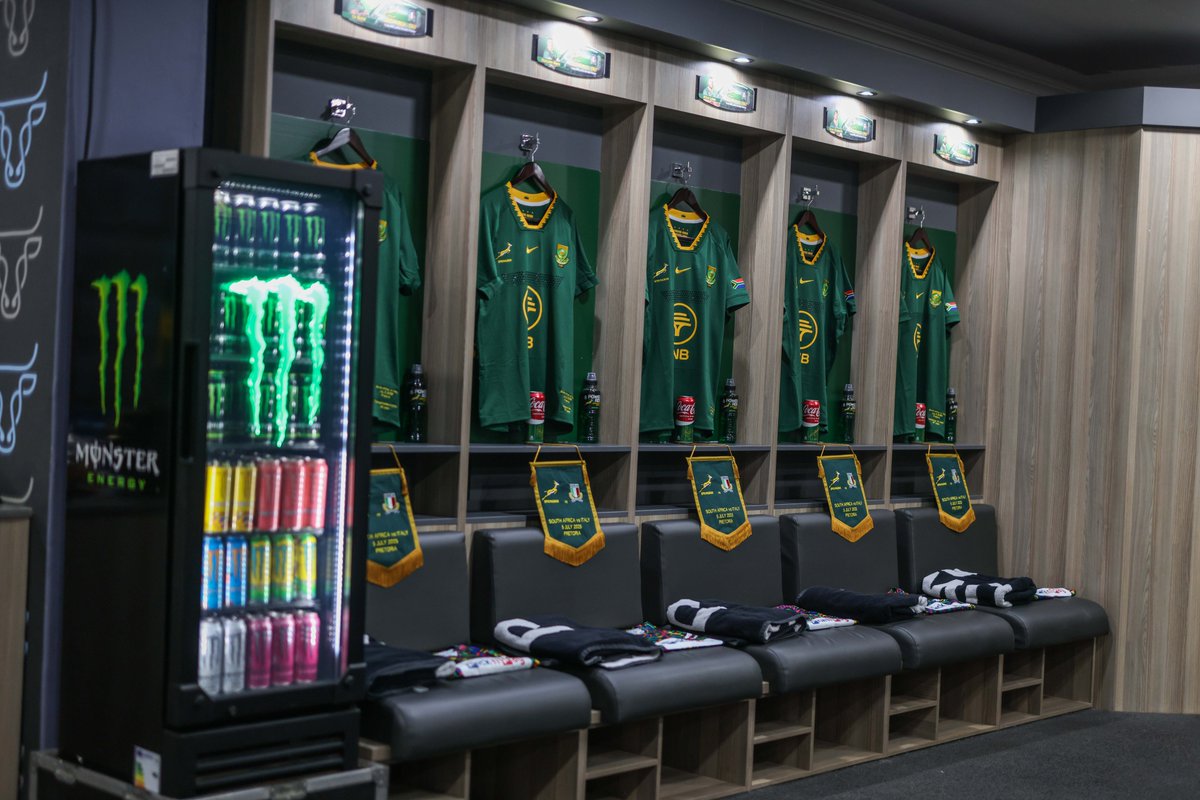 The inner sanctum 👀
#Springboks #ForeverGreenForeverGold #RSAvITA