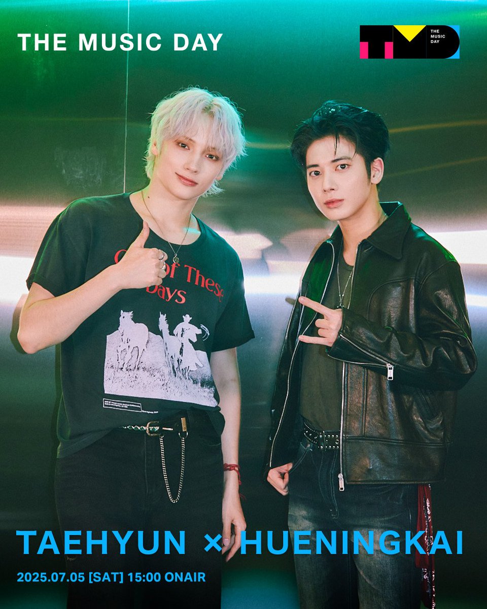 TAEHYUN and HUENINGKAI just finished performing Rusty Nail on The