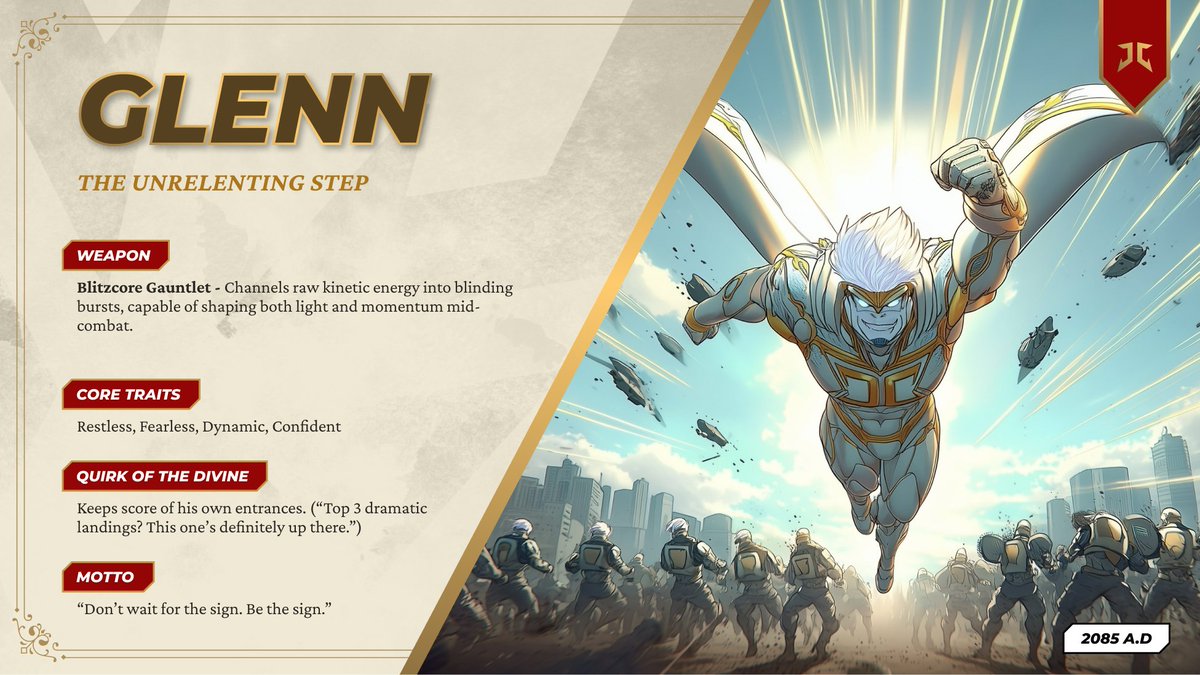 Every mission has a fuse.
He is the ignition. ⚡

Glenn, The Unrelenting Step 
(#3148)

Just landed.

Momentum isn't speed.
Its purpose at full throttle. 💥

↓