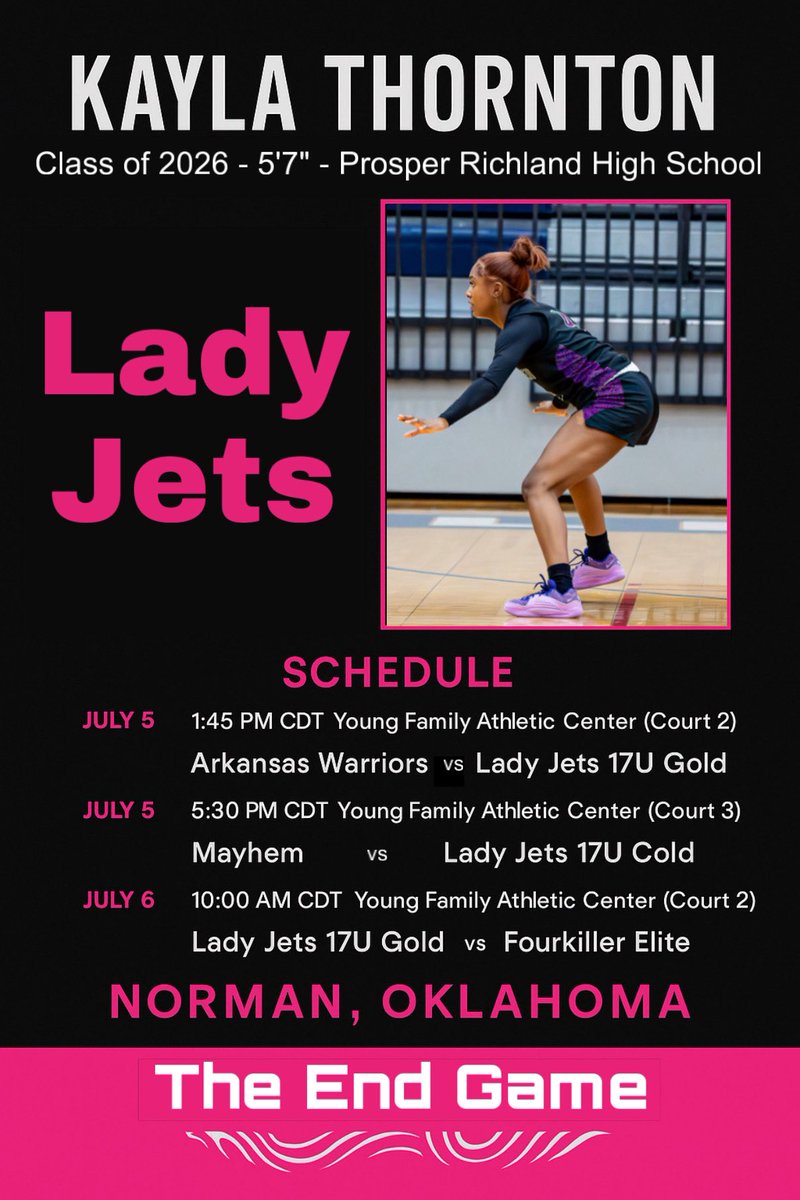 On the road to Oklahoma this weekend! So excited to work, come check us out!! #ladyjets #theendgame