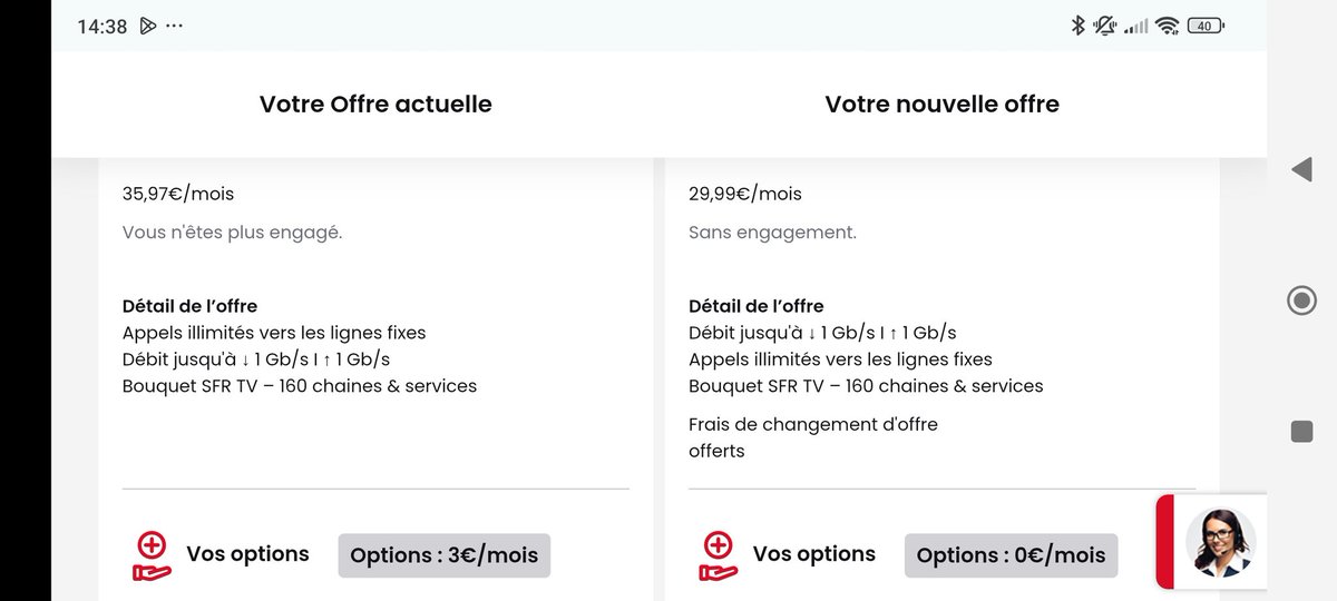 Hoxybis's tweet photo. Donc là @SFR vos conseillers m'indiquent que sur le site internet il y a frais de changement d'offres gratuits mais frais d'équipements payant (en conservant les mêmes équipements bien sûr) ... Mais c'est une erreur ! 1/ https://t.co/2Glo6AoGak