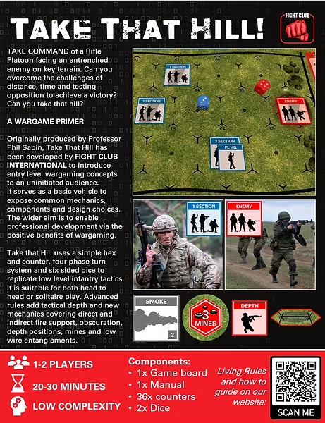 Fight_Club_Intl's tweet image. If you are heading to @DSET_EVENT this week be sure to stop by the Fight Club booth and pick up your very own copy of Take That Hill for a special discounted price of $16. Students can take away one copy for FREE! Come and see our games in the wargame festival area too!