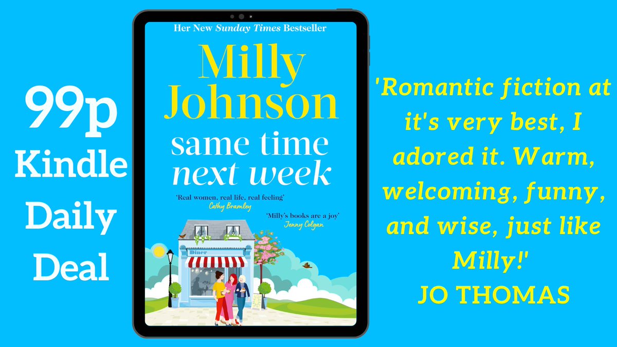 BookMinxSJV's tweet image. HUGE eBook price drop today on @millyjohnson #SameTimeNextWeek!

&apos;A testament to the power of female friendship and the joy that can come from stepping out of your comfort zone, this is filled with Milly Johnson&apos;s trademark warmth and humour&apos; HEAT

simonandschuster.co.uk/books/Same-Tim…