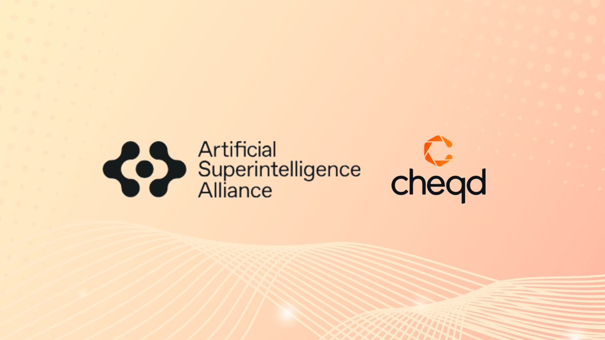 DREAD BONGO (@dreadbong0) on Twitter photo Artificial Superintelligence Alliance to Adopt $CHEQ Trust Infrastructure for AI Agents
The <a href="/ASI_Alliance/">Artificial Superintelligence Alliance</a> is integrating <a href="/cheqd_io/">cheqd.io 🆔</a> decentralized identity infrastructure.. including DIDs, verifiable credentials and trust registries into its AI ecosystem..
Ensuring every AI agent Artificial Superintelligence Alliance to Adopt $CHEQ Trust Infrastructure for AI Agents
The <a href="/ASI_Alliance/">Artificial Superintelligence Alliance</a> is integrating <a href="/cheqd_io/">cheqd.io 🆔</a> decentralized identity infrastructure.. including DIDs, verifiable credentials and trust registries into its AI ecosystem..
Ensuring every AI agent