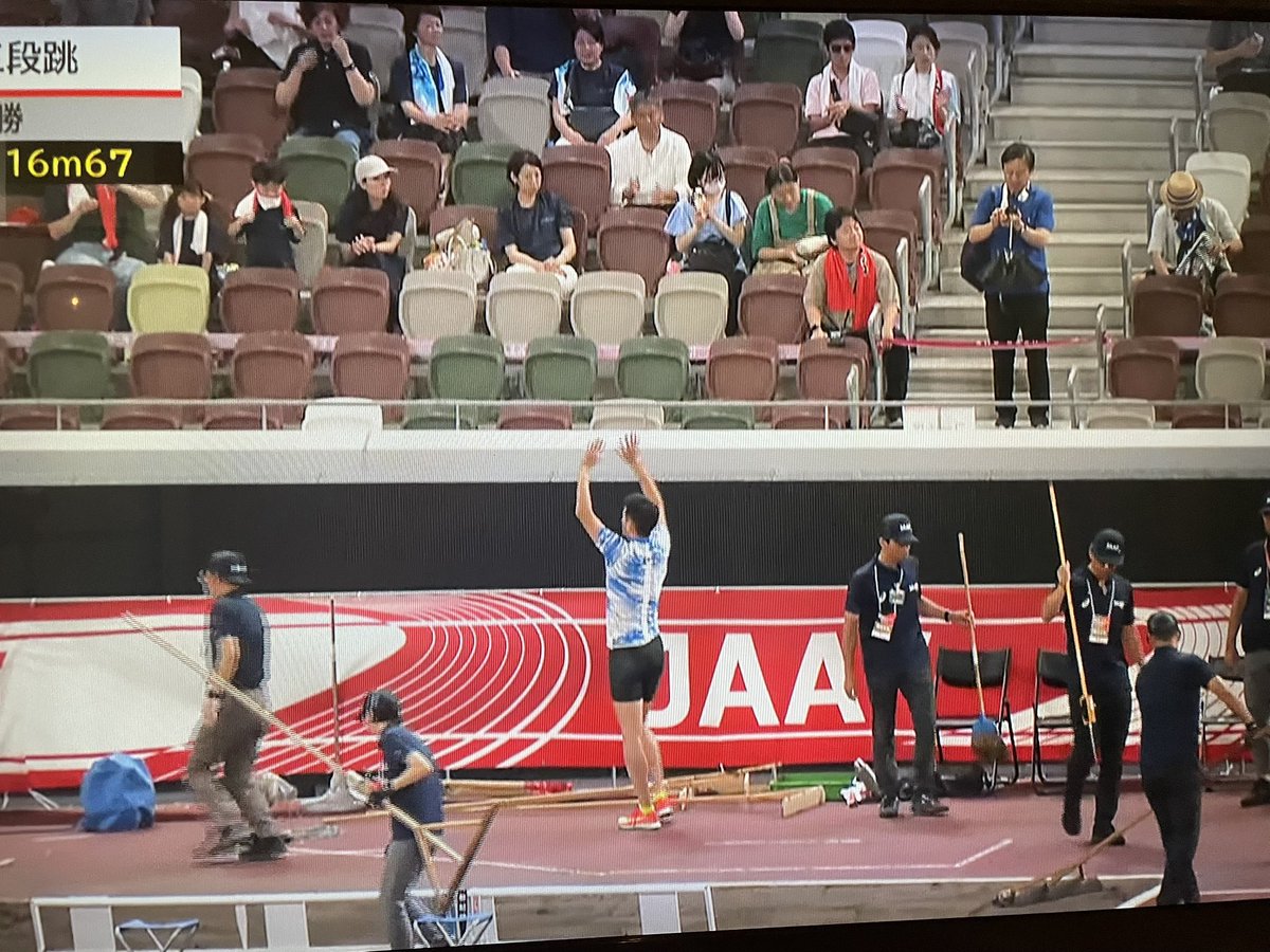 takahara_care's tweet photo. #山下航平
日本選手権陸上三段跳び優勝🏆
おめでとうございます。
彼のキャリアのほんの一瞬ですが…
関わることが出来て幸せです。
#あきらめない
#努力し続ける
#もがき続ける
そんなことをあらためて教えていただきました。
ありがとうございました。
#wellcomeback https://t.co/SMoLJ7796v