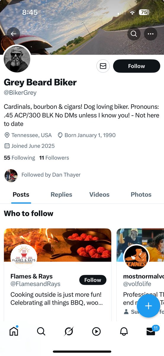 Good morning X! This is an imposter account: ⁦<a href="/BikerGrey/">Grey Beard Biker</a>⁩! Please block and report. 🇺🇸
