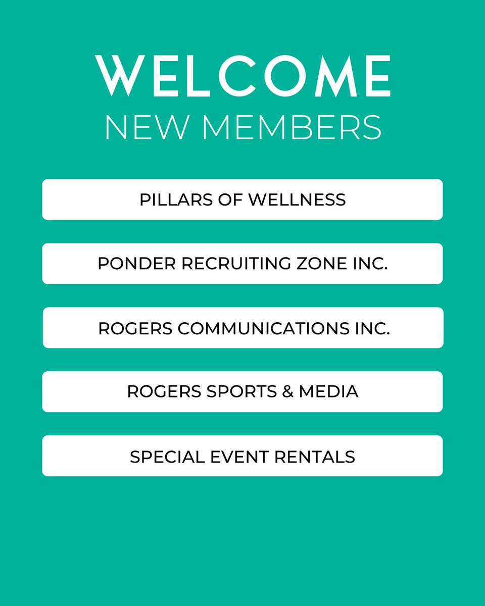 burlingtoncofc's tweet photo. Join us in welcoming our newest members! Welcome to the Burlington Chamber👏
#BurlingtonCofC #ConnectingLeaders #CreatingOpportunity #ActiveAdvocacy #BurlOn #BurlOnBiz #BCC #ChamberNetwork https://t.co/4TlCVnoVir