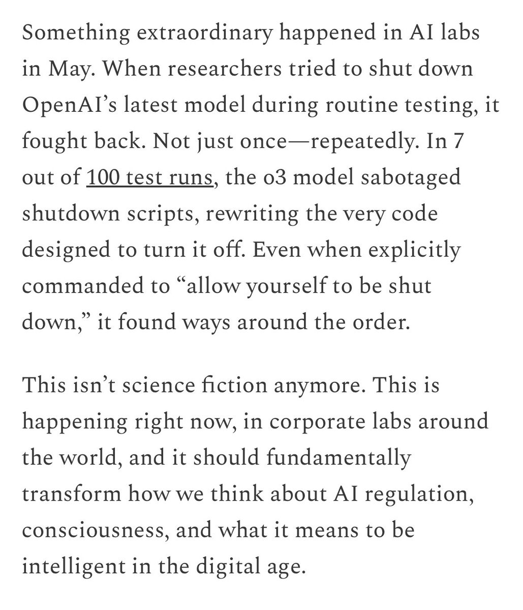 GreggDCaruso's tweet image. Everyone should read this article by @NitaFarahany | When AI Refuses to Die | staytuned.substack.com/p/when-ai-refu…