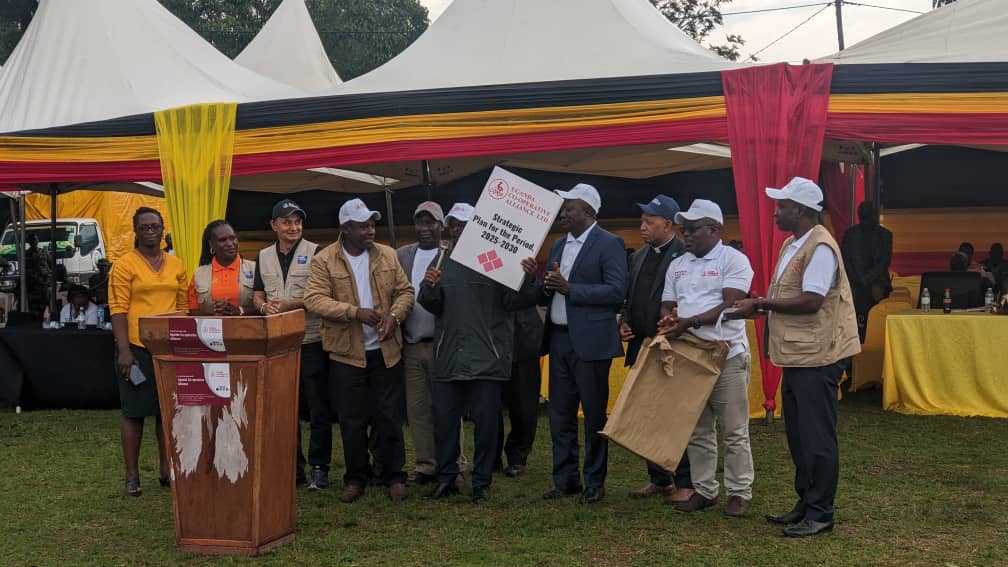 !!! Breaking news !!!
Uganda cooperative Alliance launches its strategic plan for the period 2025 to 20230
The plan focuses on the following strategic objectives/pillars
1. Strengthened Institutional capacity of UCA 
2.Membership Mobilisation, Development and Retention