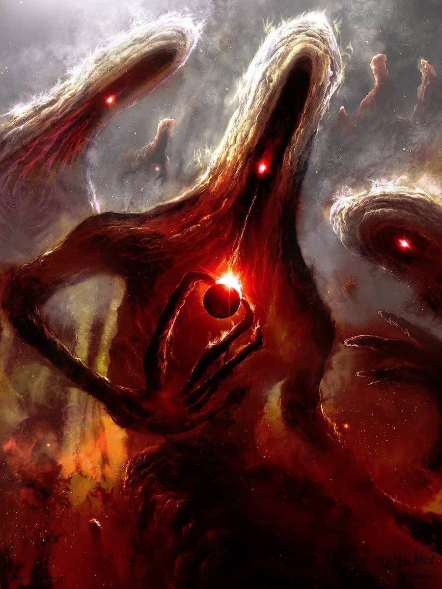 🦑Nor is it to be thought that man is either the oldest or the last of earth’s masters, or that the common bulk of life &amp; substance walks alone. The Old Ones were, the Old Ones are, &amp; the Old Ones shall be. Not in the spaces we know, but between them, They walk serene &amp; primal,