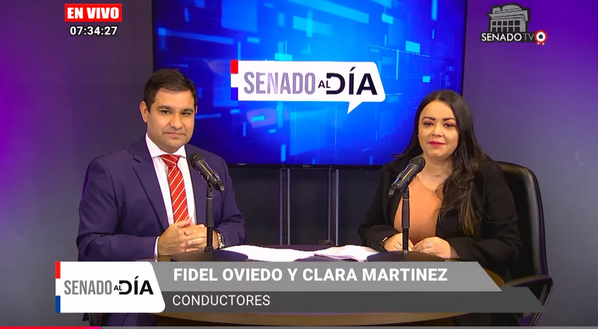 Senado TV (@senadotv24) on Twitter photo 📺 Senado al Día 2025
🗓️ 17 ediciones (mar–jun)
🕢 Miércoles – 07:30 h
🎙️ Conductores: <a href="/OviedoFidel/">Fidel Oviedo</a> y <a href="/Clarymv/">Clarita Martínez Verdún</a>
El programa anticipó cada sesión ordinaria o extraordinaria con un desglose claro del orden del día, acercando la agenda legislativa a la ciudadanía. 📺 Senado al Día 2025
🗓️ 17 ediciones (mar–jun)
🕢 Miércoles – 07:30 h
🎙️ Conductores: <a href="/OviedoFidel/">Fidel Oviedo</a> y <a href="/Clarymv/">Clarita Martínez Verdún</a>
El programa anticipó cada sesión ordinaria o extraordinaria con un desglose claro del orden del día, acercando la agenda legislativa a la ciudadanía.