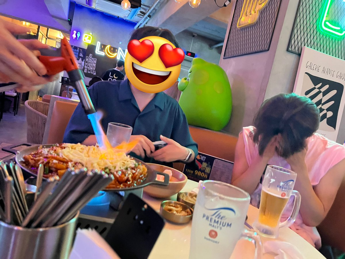 치즈닭갈비랑 술, 진짜 맛있어요!🥓🍻😋