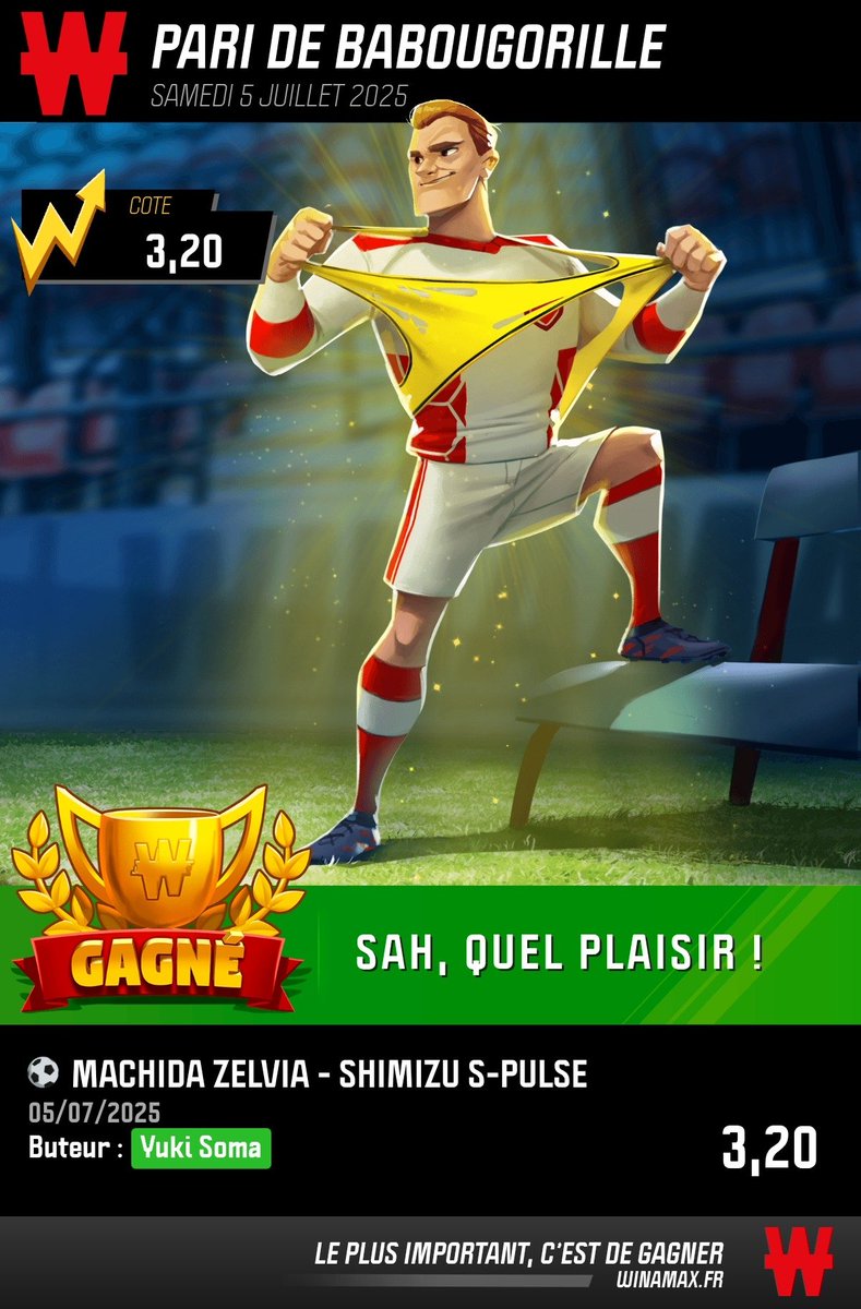 Yuki Soma 🤑✅

Posté sur mon canal BETKING
                      🔻🔻
t.me/+-PHhJ50H2uNhZ…

#TeamParieur #TeamParieurs
#Pronos