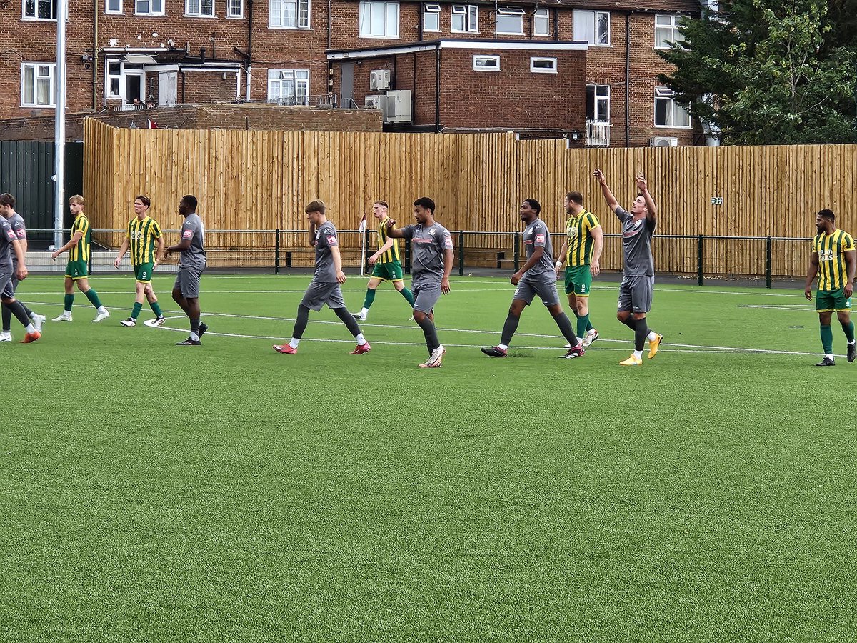 Brandon Adams scores for Bar in the second game with Harpenden. Mind, never in my wildest dreams did I imagine I'd see Sam Doolan marking Ronnie Henry.