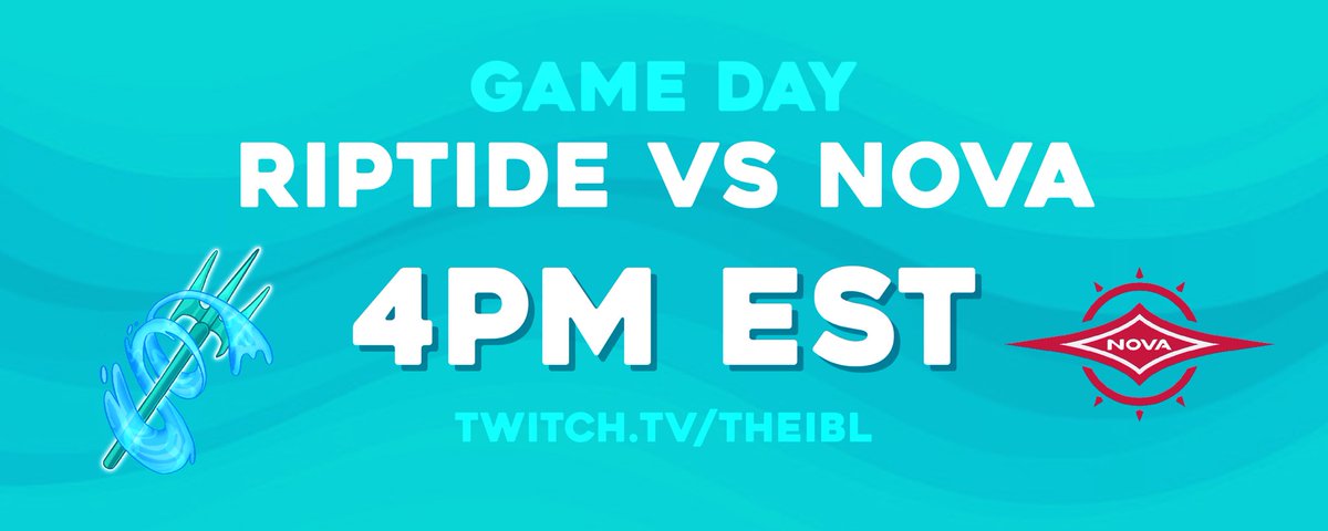 Riptide will be facing off against Season 4 winners Nova!

Tune in tonight at 4pm EST to support Riptide 🌊