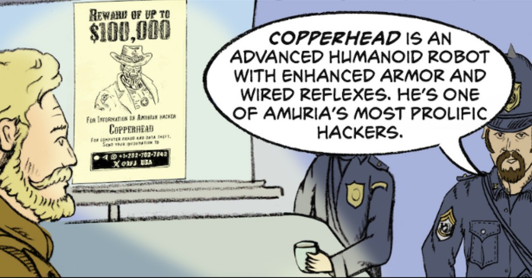 A briefing. A target.
🐍 Copperhead is on the move.
💥 Page 3 is live — and so is Rewards for Justice at #BlackHat2025.
🔗 Read now: rfj.tips/CuYxbi
#CyberThreats #Ransomware #SheriffJustice #CyberComic #BlackHat2025 #DEFCON33 #RewardsForJustice