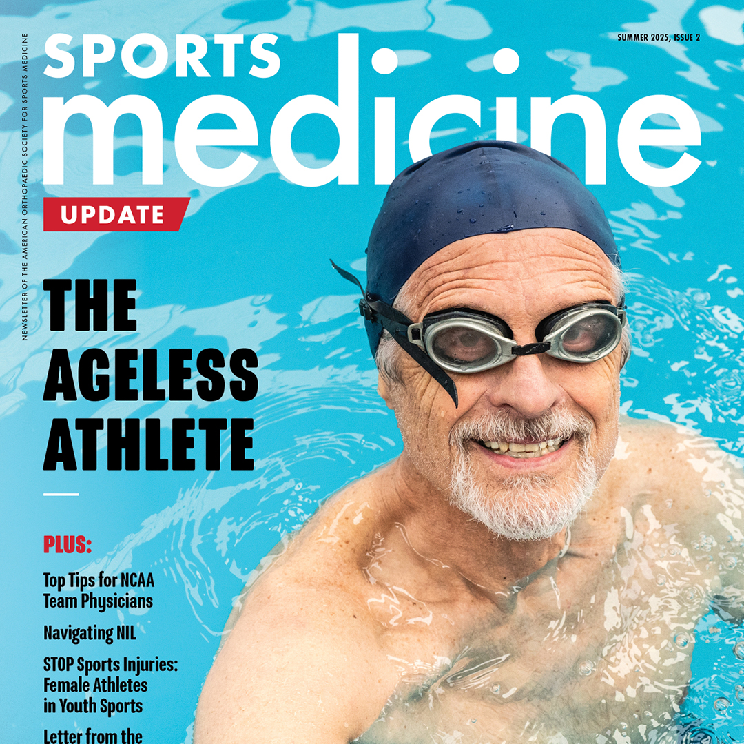 You can say we’re making a splash this summer with the latest issue of Sports Medicine Update.  🌊 

This issue includes challenges facing female youth athletes, a game-day guide for team physicians, and more! 

sportsmed.org/membership/spo…  

#SportsMedicineUpdate #SportsMedicine