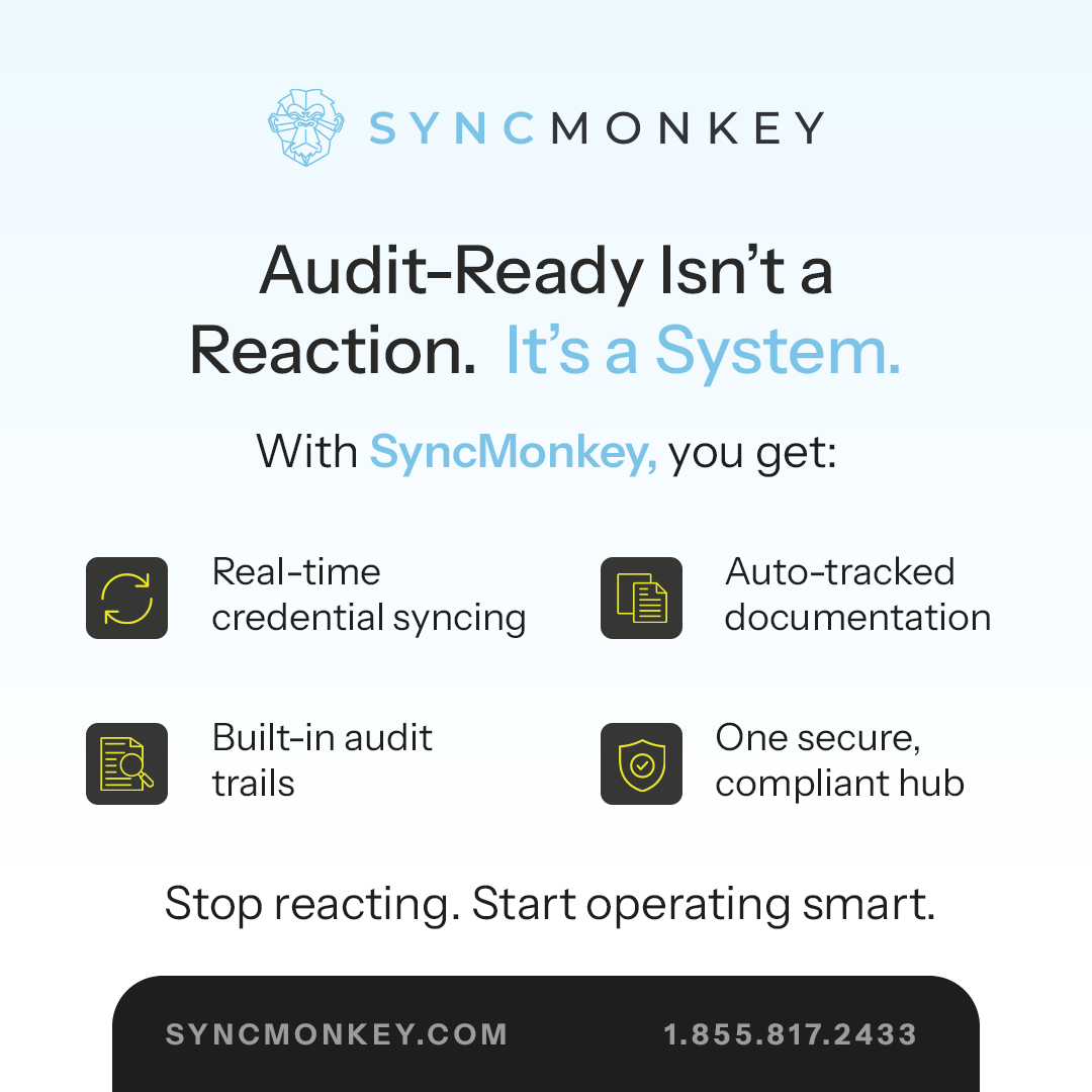 syncmonkey's tweet photo. Audit-ready by default.
Smart MSPs don’t wait for chaos.

SyncMonkey keeps you ready:
🔐 Credential syncing
🧾 Docs tracked
📁 Audit trails built-in
📊 One secure hub

No scramble. No stress. https://t.co/CsEU2rDORk