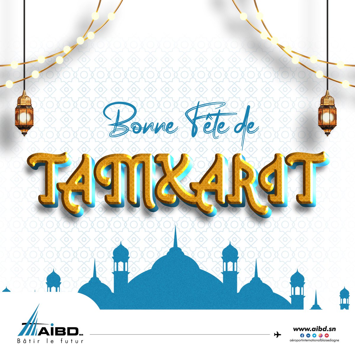 AIBD SA présente ses vœux de ferveur, de paix et de bénédictions à la communauté musulmane à l’occasion du saint temps d’Achoura.

#aibdsa #batirlefutur #Achoura #tamxarit