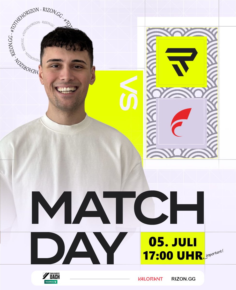 RIZON (@rizondotgg) on Twitter photo 1. MATCHDAY IN DER <a href="/valleague_dach/">HanseMerkur Challengers DACH</a>! Und direkt ein absoluter KRACHER!!
🦺🦺🦺🦺🦺
🆚 <a href="/FOKUSValorant/">FOKUS VALORANT</a>
⏰ 17 Uhr
📺 Watchparty bei:
<a href="/minaakio/">RZN Minaakio</a>, <a href="/JulezBTKT/">JulezBTKT</a> & <a href="/realtitanthea/">TitanThea</a>
#tithehoRIZON 🦺💛 1. MATCHDAY IN DER <a href="/valleague_dach/">HanseMerkur Challengers DACH</a>! Und direkt ein absoluter KRACHER!!
🦺🦺🦺🦺🦺
🆚 <a href="/FOKUSValorant/">FOKUS VALORANT</a>
⏰ 17 Uhr
📺 Watchparty bei:
<a href="/minaakio/">RZN Minaakio</a>, <a href="/JulezBTKT/">JulezBTKT</a> & <a href="/realtitanthea/">TitanThea</a>
#tithehoRIZON 🦺💛