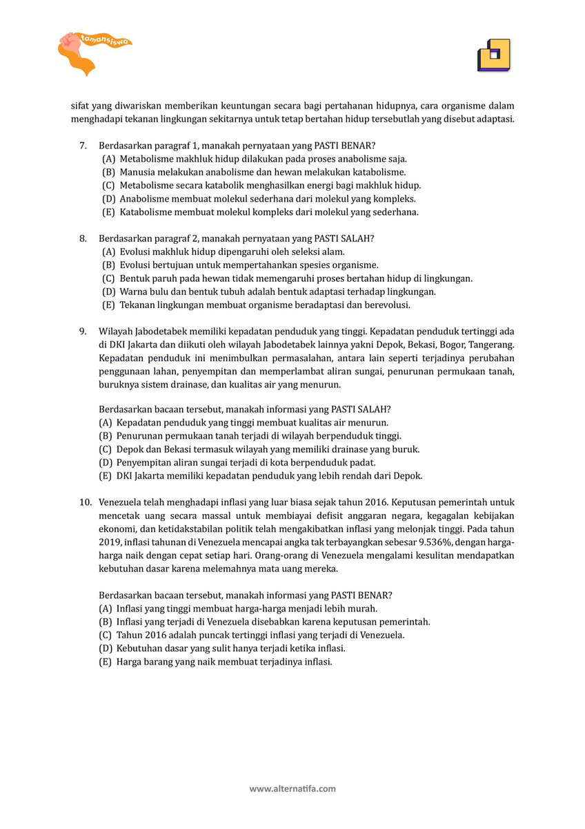 studywithbloom's tweet image. ⋆˚𝜗𝜚˚⋆LATSOL PENALARAN UMUM (PU)
✮ materi | bagian 1 |

📚 SOAL: Analisis Kesesuaian Bacaan
#studywithbloom jejak💌

like and rt yaw!🫶🏻

#studytwt #snbt2026 #AMBISVERSE