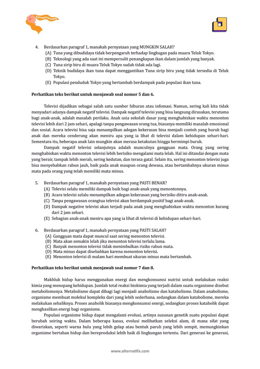 studywithbloom's tweet image. ⋆˚𝜗𝜚˚⋆LATSOL PENALARAN UMUM (PU)
✮ materi | bagian 1 |

📚 SOAL: Analisis Kesesuaian Bacaan
#studywithbloom jejak💌

like and rt yaw!🫶🏻

#studytwt #snbt2026 #AMBISVERSE