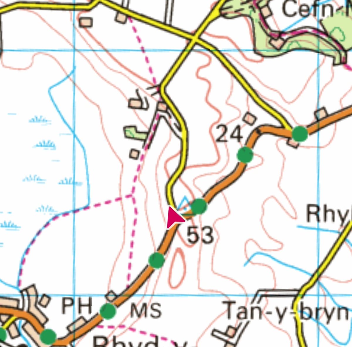 Trig point 254 ✅️ Rhyllech 🏴󠁧󠁢󠁷󠁬󠁳󠁿 One of the hardest trigs I've bagged. Took ages to find the pillar—completely hidden among brambles. Dropped my phone en route and got cut up pretty badly scrambling through. Managed to reach the pillar, but no photos this time 😢 #allthetrigpoints