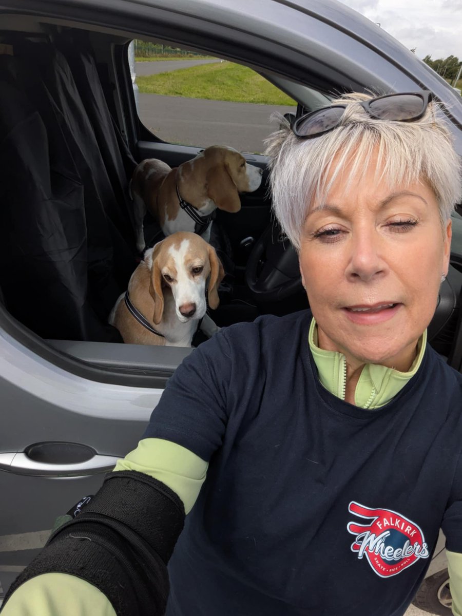 falkirkwheelers's tweet photo. Well done to everyone who came along to a very windy session at West Lothian Cycle Circuit this morning. We used it to our advantage either as resistance training or free propulsion for the newer skaters to practice turns. 

Looking forward to seeing you all again next week. https://t.co/CHMp6zcYhr