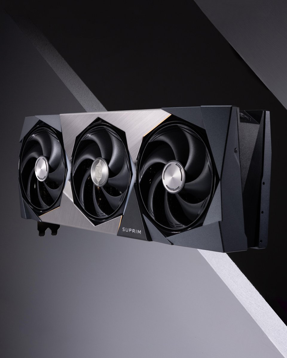 MSI__UK's tweet image. We all know SUPRIM isn't just a GPU. It's the benchmark for both aesthetics and performance✨
From gamers to creators, from work to AI. Power, prestige, and presence, all in one.

#msiSUPRIM #RTX50 #GraphicsCard