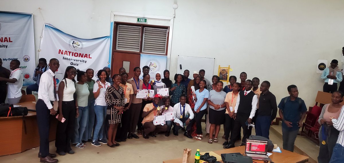 Semata Adolf (@adolfsemata) on Twitter photo <a href="/kiuvarsity/">Kampala International University</a> dominated the national inter-university quiz, claiming first place, while <a href="/Makerere/">Makerere University</a> and <a href="/UCUniversity/">Uganda Christian University (Official)</a> followed in second and third place, respectively.
<a href="/NutritionistKD/">Kamara Daniel</a> <a href="/kiuvarsity/">Kampala International University</a> dominated the national inter-university quiz, claiming first place, while <a href="/Makerere/">Makerere University</a> and <a href="/UCUniversity/">Uganda Christian University (Official)</a> followed in second and third place, respectively.
<a href="/NutritionistKD/">Kamara Daniel</a>