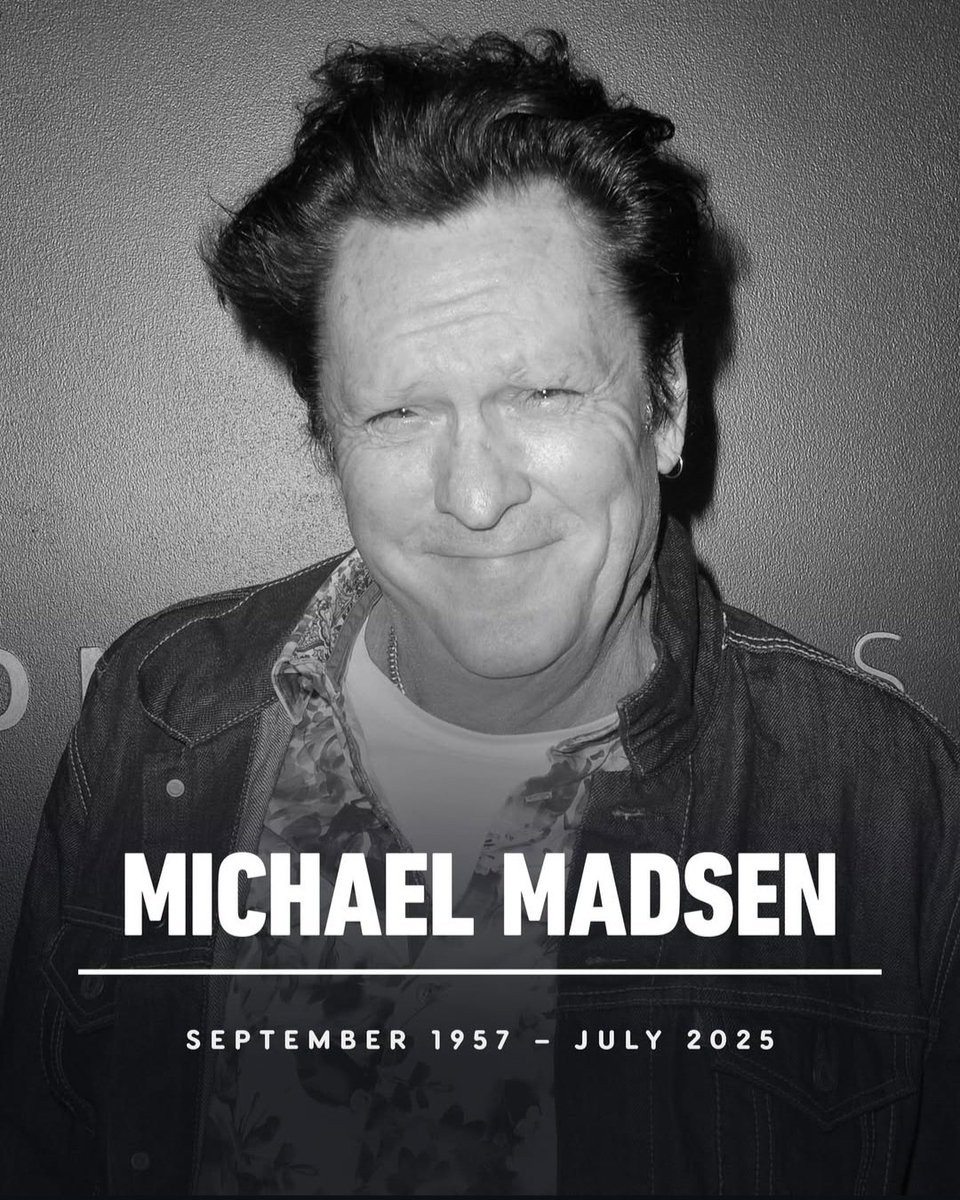 We're sad to announce the passing of #actor #MichaelMadsen (CardiacArrest). He was 67.
 
#GeekBr0s #Podcast #SadNews #RIP #RIPMichaelMadsen #KillBill #DonnieBrasco #ReservoirDogs #FreeWilly #TheHatefulEight #Species #QuatumLeap #Powers #MiamiVice #DieAnotherDay #ScaryMovie4