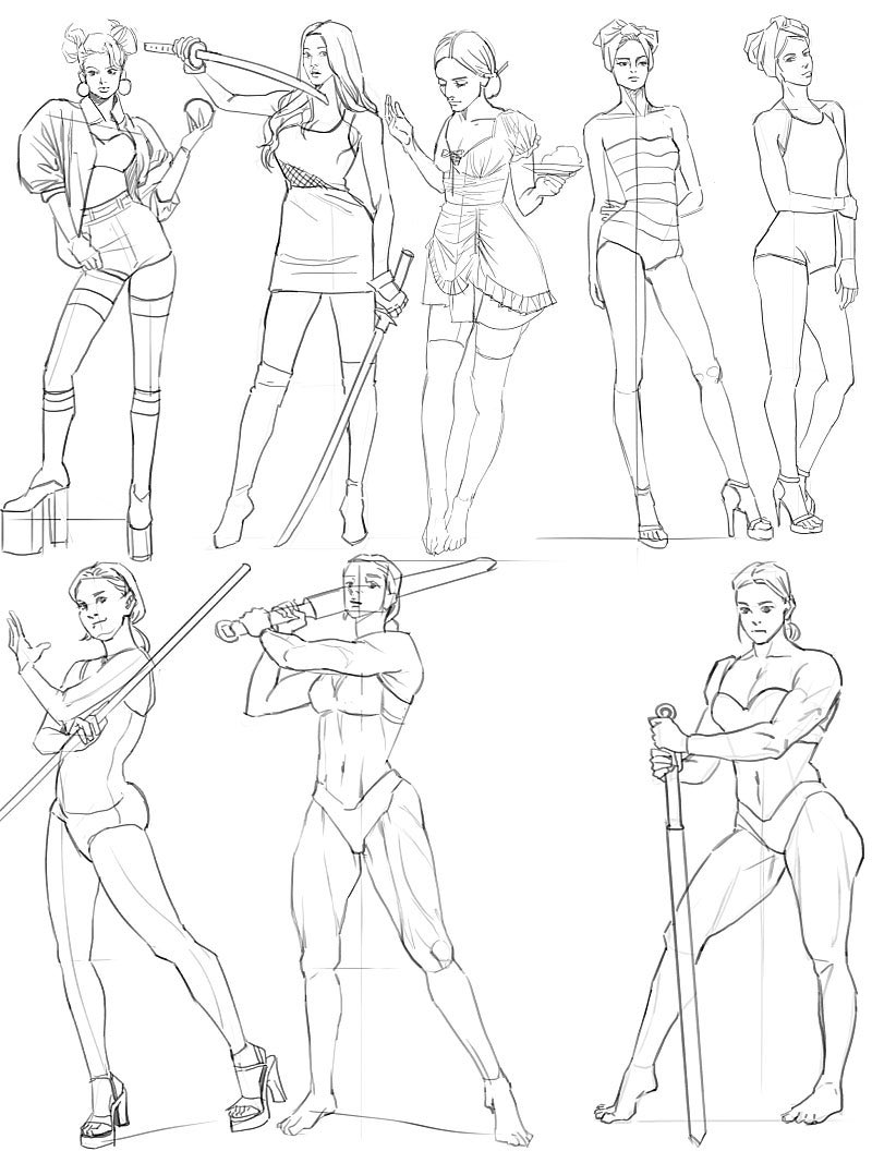 tiodtsuj8's tweet image. Daily croquis! 
#100Day #challenge 
#100일챌린지