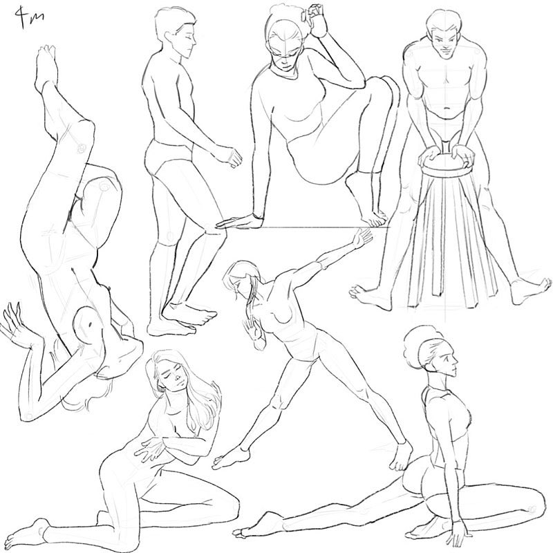 tiodtsuj8's tweet image. Daily croquis! 
#100Day #challenge 
#100일챌린지
