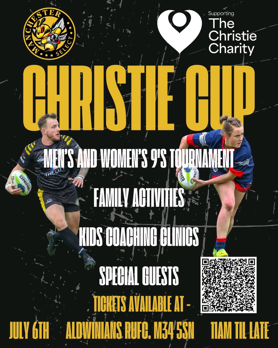 Aldwinians RUFC (@aldwinians_rufc) on Twitter photo ππ₯ The Christie Cup is coming! π₯π
π
July 6 | β° 11AM-Late
π Aldwinians RUFC (M34 5SN)
β
Menβs & Womenβs 9βs
β
Family activities
β
Kids coaching clinics
β
Special guests
β
Supporting <a href="/TheChristie/">The Christie Charity</a>
#ChristieCup #Rugby9s #Manchester ππ₯ The Christie Cup is coming! π₯π
π
July 6 | β° 11AM-Late
π Aldwinians RUFC (M34 5SN)
β
Menβs & Womenβs 9βs
β
Family activities
β
Kids coaching clinics
β
Special guests
β
Supporting <a href="/TheChristie/">The Christie Charity</a>
#ChristieCup #Rugby9s #Manchester