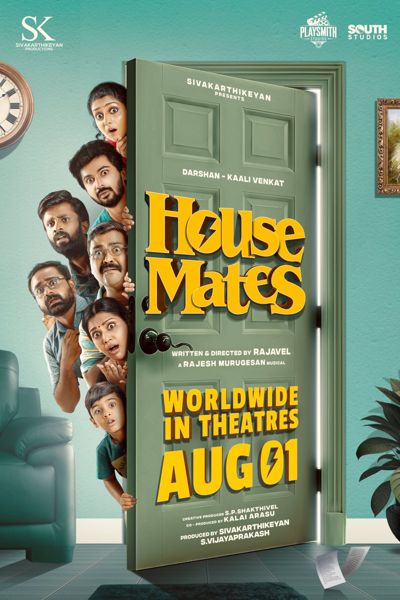 TamilCinemaInf1's tweet image. #HouseMates

#ReleaseUpdate

Worldwide in theatres from Aug 01

#tciTimeline
#Darshan #KaaliVenkat