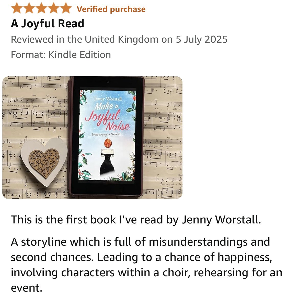 Shirley Enticott ๐ฆ (@saenticott) on Twitter photo This was a joyful #Book to #Read ๐ถ๐by <a href="/JennyWorstall/">Jenny Worstall ๐๐ต</a>
Make A Joyful Noise
by Jenny Worstall
My 5โญ๏ธ #BookReview is below which can be read in the ALT text
#BookTwitter #BookX. #RomanticFiction This was a joyful #Book to #Read ๐ถ๐by <a href="/JennyWorstall/">Jenny Worstall ๐๐ต</a>
Make A Joyful Noise
by Jenny Worstall
My 5โญ๏ธ #BookReview is below which can be read in the ALT text
#BookTwitter #BookX. #RomanticFiction