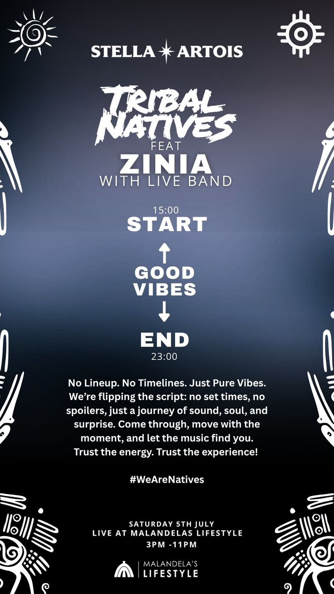 SpeechUmlangeni's tweet photo. ☼,,, TONIGHT I’m out at Malandela Lifestyle (House On Fire,Malkerns) for “Tribal Natives ft Zinia live band experience”. I can’t wait to share with you the freshest tunes and more… let’s have a date🙏🏾🎧🇸🇿
#SpeechUmlangeni #HouseIsMyReligion #LessTalkMoreDance #AfroHouse https://t.co/MmfoXyotbm