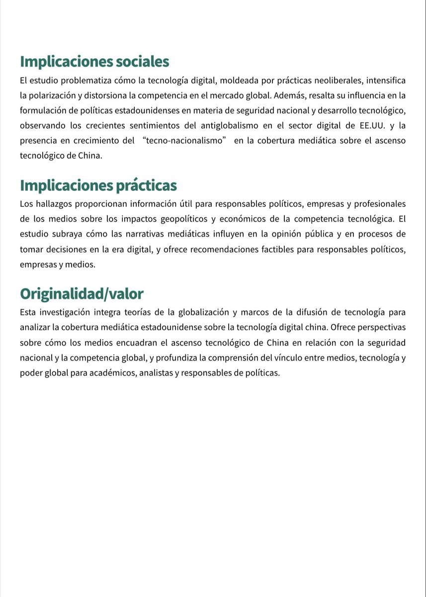 Un análisis que les ayuda a entender más sobre la Carrera tecnológica digital entre China y Estados Unidos🗞️
#TecnologíaDigitalChina #globalización 
Artículo en OMGC 2025, Vol. 2, Art. 2
DOI: doi.org/10.1515/omgc-2…