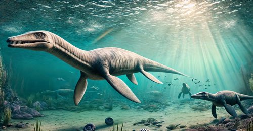 Los pliosaurios eran unos superdepredadores que tenían el cuello corto, mandíbulas enormes con una poderosa mordida y cuerpos diseñados para nadar a toda velocidad. Podcast Zoo de Fósiles cienciaes.com/fosiles/2025/0…
<a href="/cienciaes/">CienciaEs</a> <a href="/altatoron/">Germán Fernández (@altatoron en otras redes...)</a>