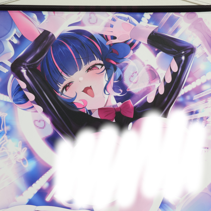 GOTさんから2枚目はarrowさん（<a href="/tamawo222/">arrow(アロウ)</a>）のバニーさんタペストリーです✨見えちゃいけないトコロが丸見えな逆バニースーツ💜ガラスに押し付けられた大きなおむねが特にエッチエチでした🍈🍈💖