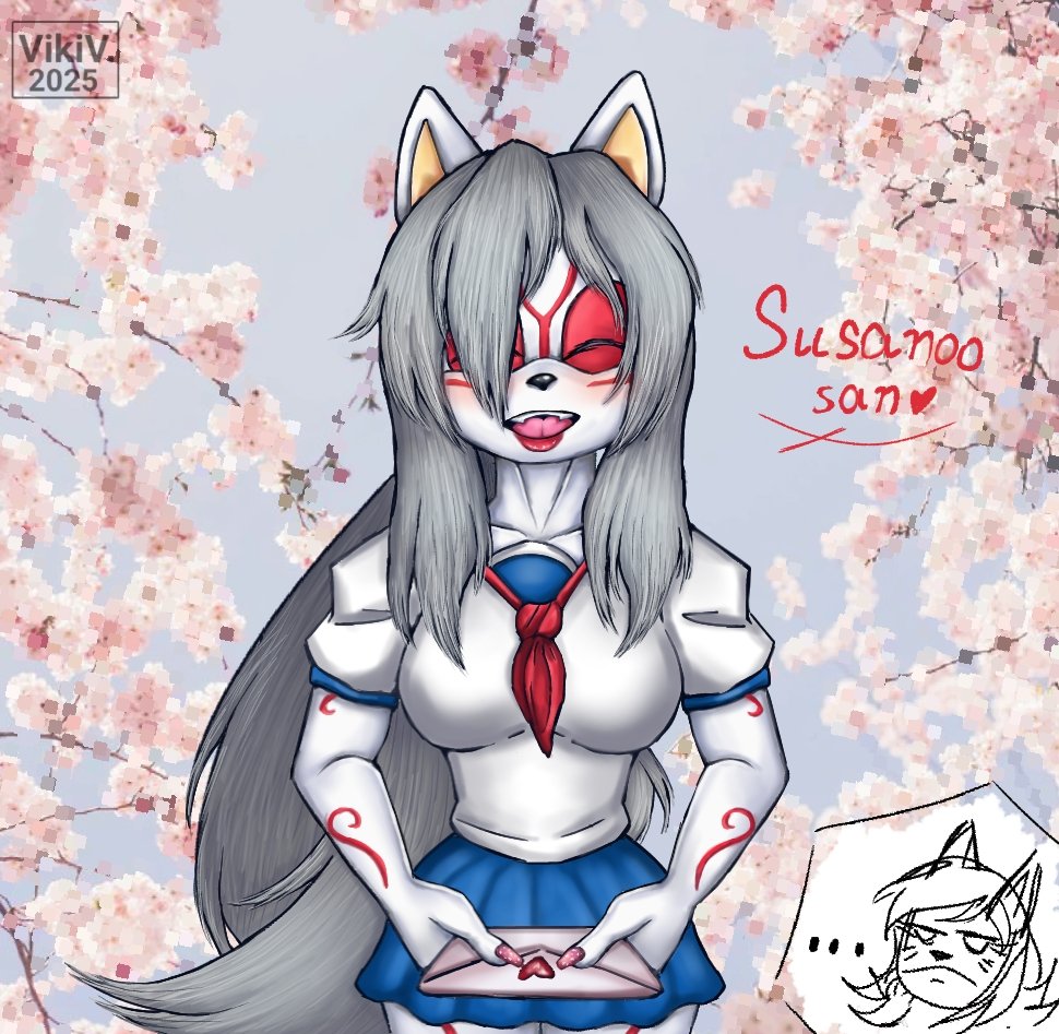 Amaterasu♥️confesses his love

This character belongs to <a href="/jorosahe/">SuperSonicXUniverse</a>