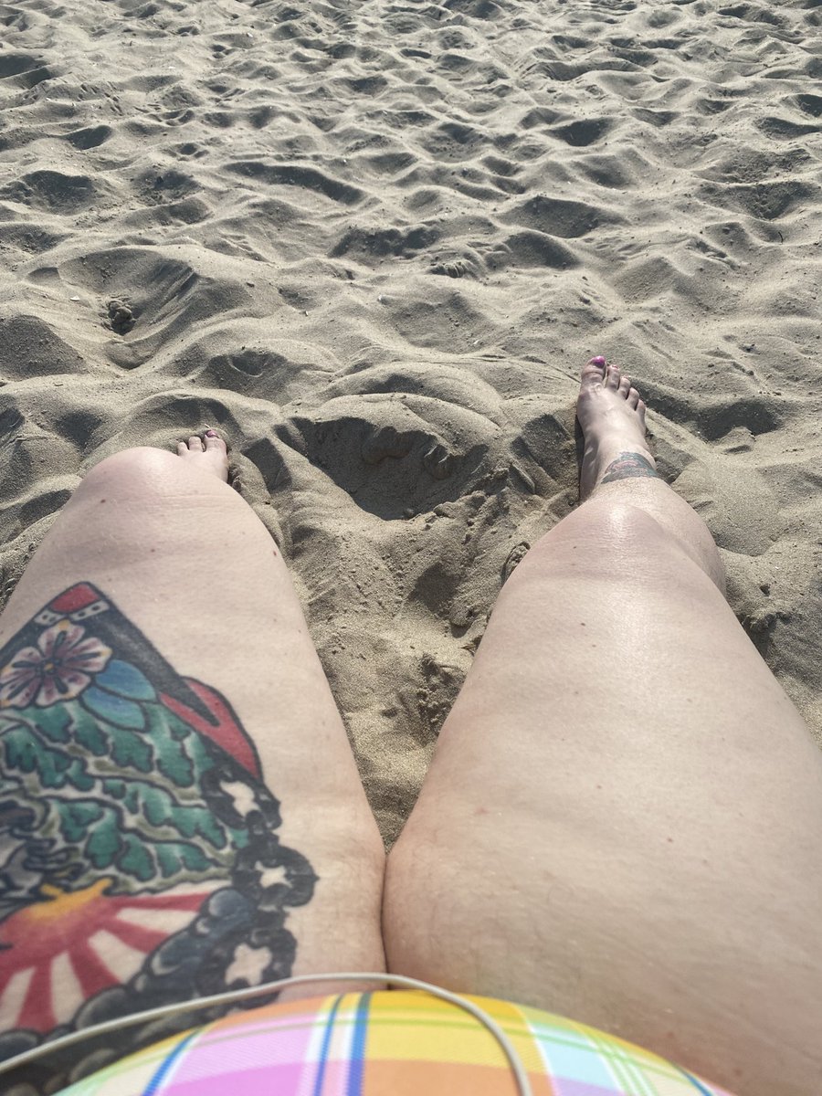 first beach trip of the season