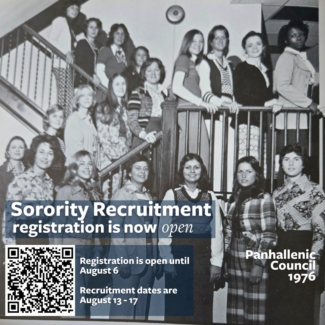 Sorority Recruitment Registration is OPEN!

Do you know an incoming student who is ready to find her sisterhood at Murray State? Registration for Fall 2025 Sorority Recruitment is now live and will close on August 6.