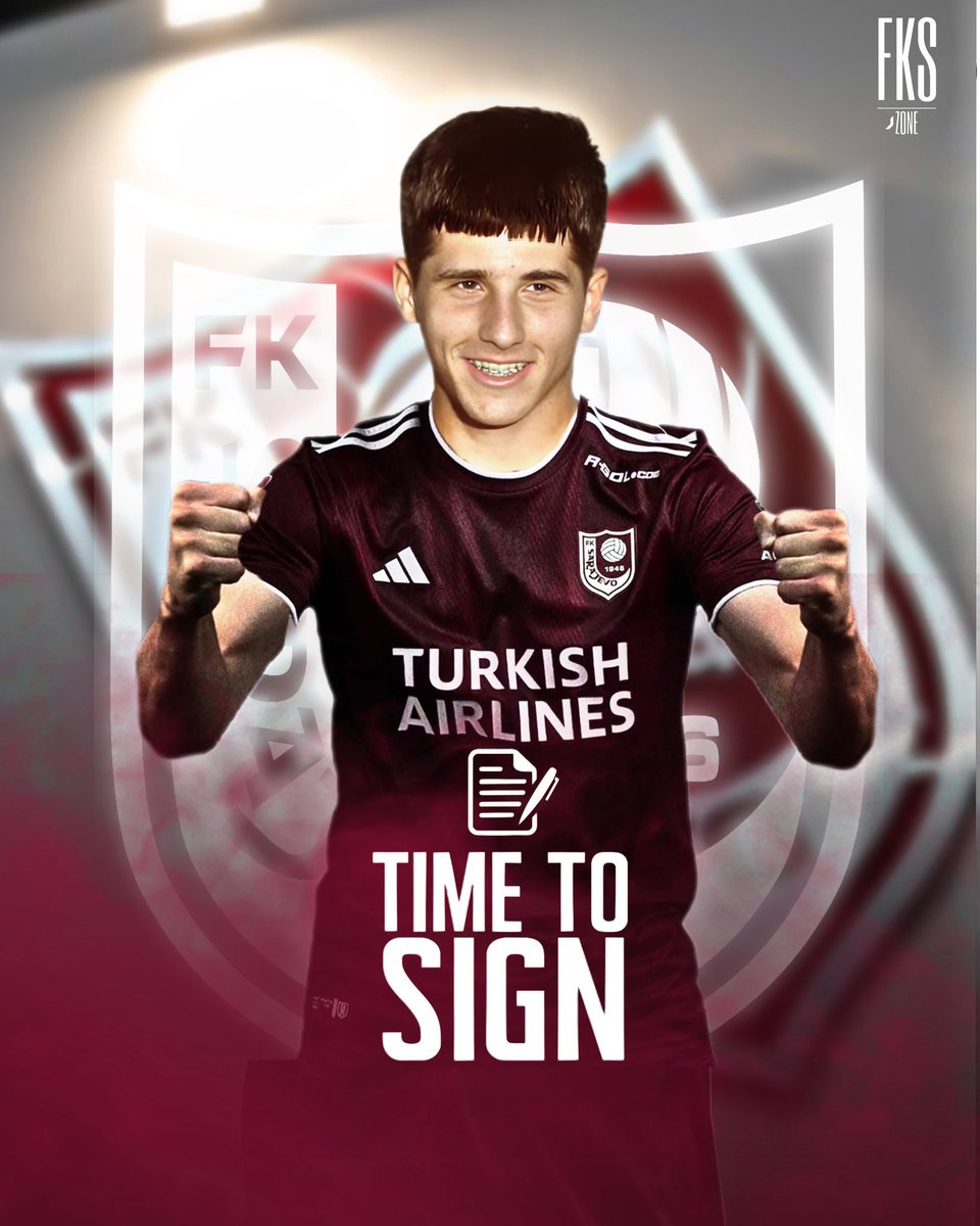 lorenzooleporee's tweet photo. Exclusive: Mladen #Racic Time to Sign with #Sarajevo.
Both clubs have agreed to maintain confidentiality regarding the transfer fee.
Racic is expected to sign a contract with #FKSarajevo in the coming days and will be integrated into the first team through the club's academy. https://t.co/1HRB8a7lLC
