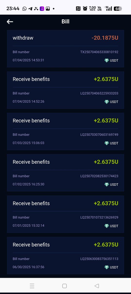 Do you want a salary every day in USD?
The work is very easy
You don't need to;
- Sell Goods
- Keep stock
- Post Goods
- Find People
- Trade
You only do the Work in 2 minutes every day.
My salary is like in the picture
If you are interested, DM me immediately