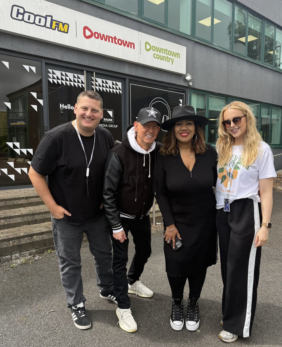 Great to catch up with Micky Modelle and Simone from Love Inc. on the show ahead of their gig at the Woodvale Festival in Belfast tonight! 🎉🙌 🍻 <a href="/coolfm/">Cool FM</a>