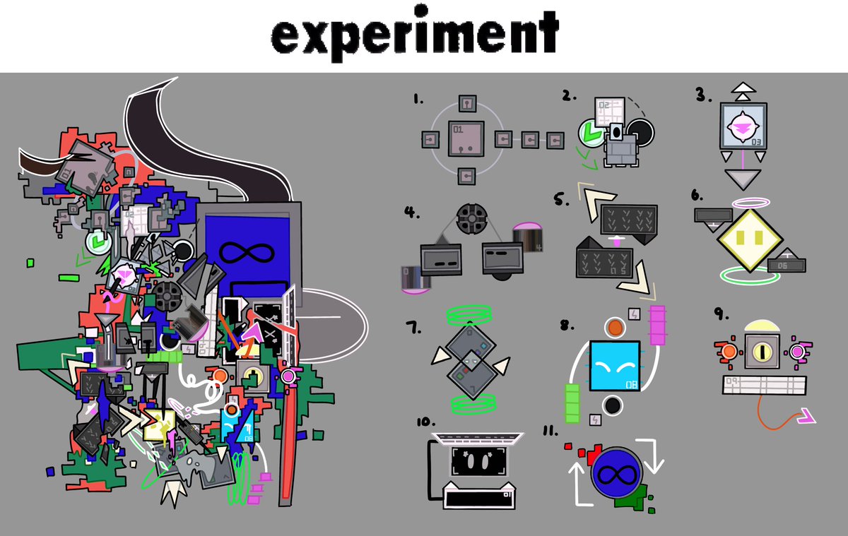 mayzi0729's tweet image. I drew all the rooms of this level！

It was a year later before I finished it. Ha ha

experiment by mbed, lumpy, pocke, Serponge &amp;amp; TheDevon

#GeometryDash