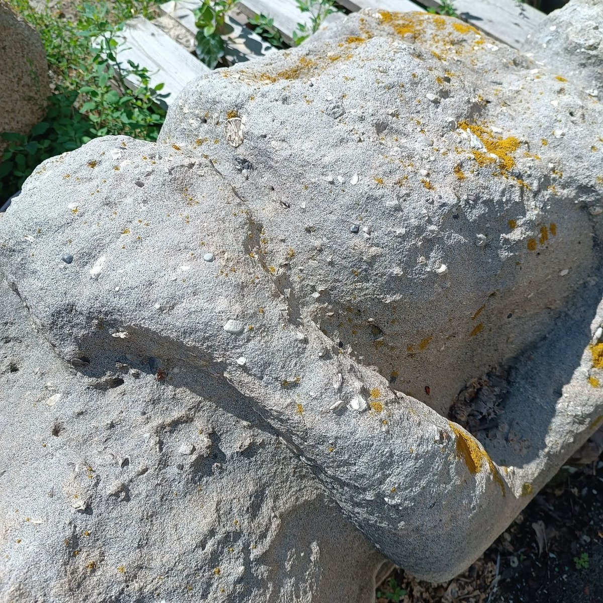 Ще один врятований ідол зі Сходу... Тут цікавий матеріал, з якого він виготовлений. Не пісковик, не граніт і навіть не бетон :)